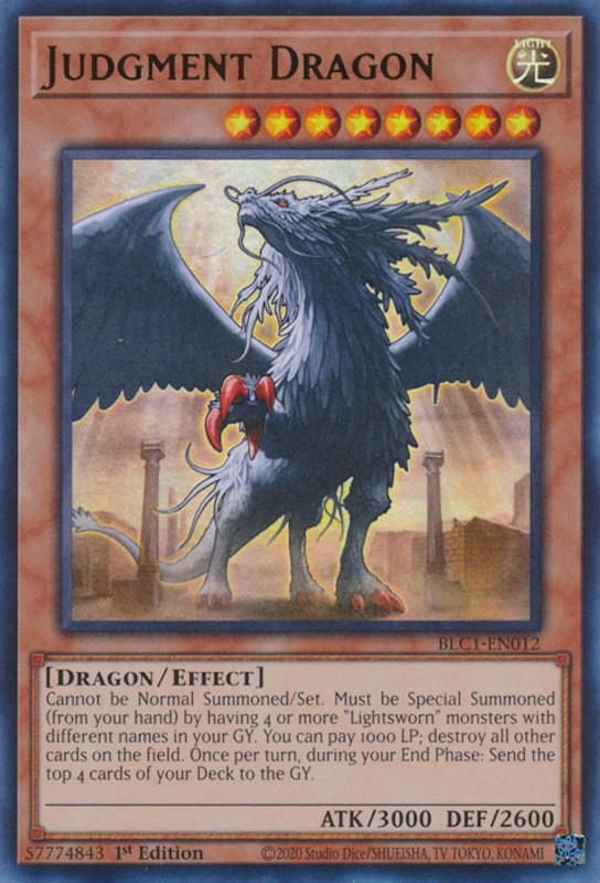 Judgment Dragon [BLC1-EN012] Ultra Rare | Chromatic Games