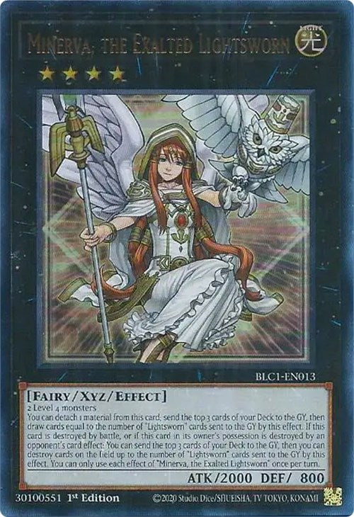 Minerva, the Exalted Lightsworn [BLC1-EN013] Ultra Rare | Chromatic Games