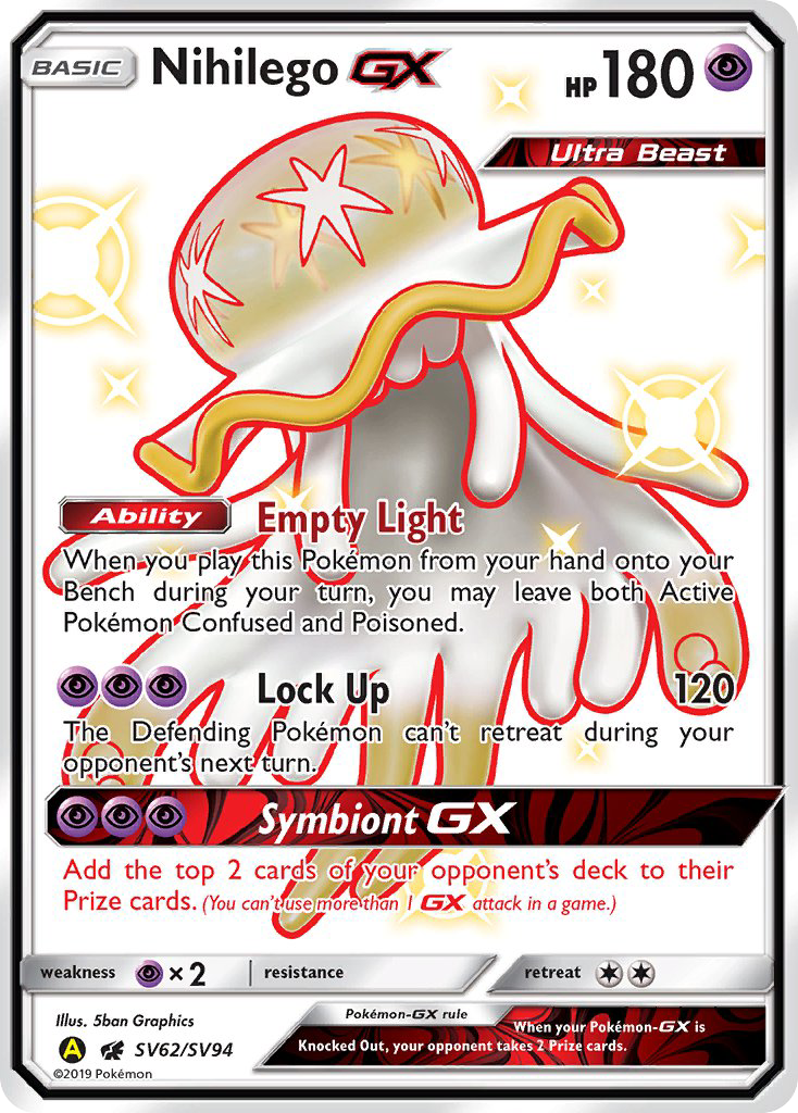 Nihilego GX (SV62/SV94) [Sun & Moon: Hidden Fates - Shiny Vault] | Chromatic Games