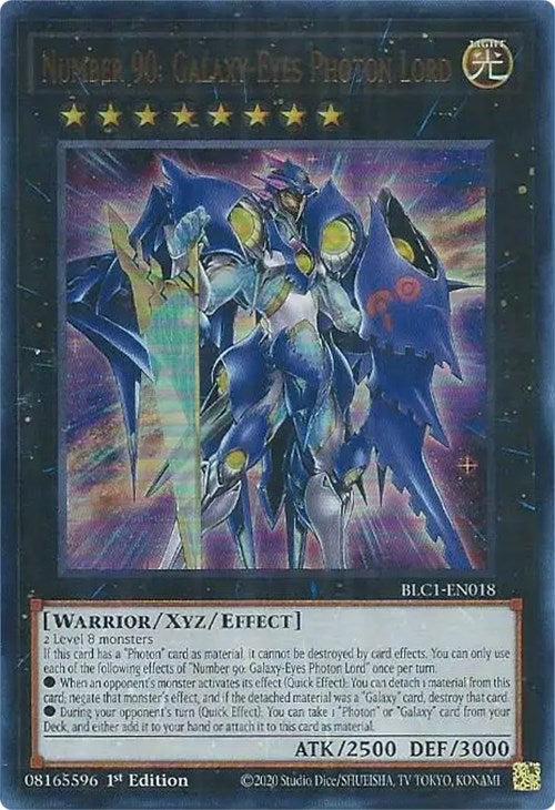 Number 90: Galaxy-Eyes Photon Lord [BLC1-EN018] Ultra Rare | Chromatic Games