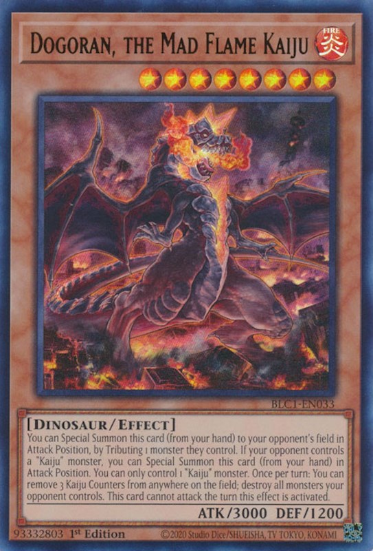 Dogoran, the Mad Flame Kaiju [BLC1-EN033] Ultra Rare | Chromatic Games