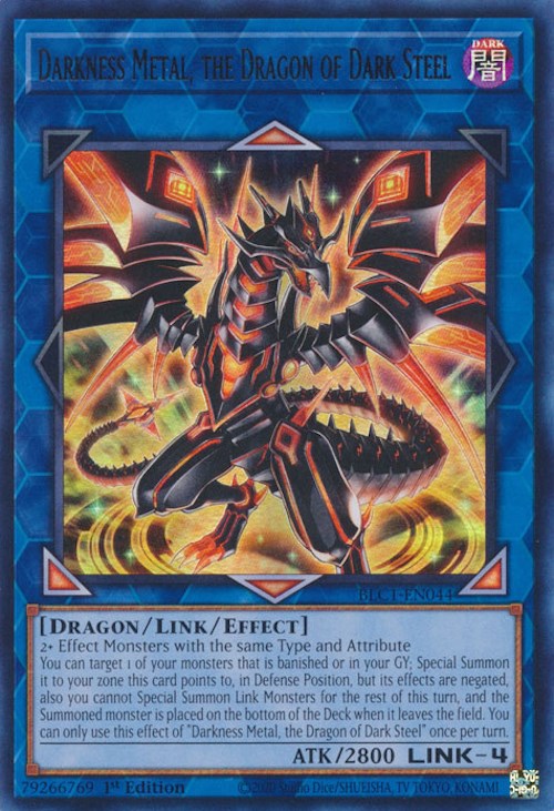 Darkness Metal, the Dragon of Dark Steel [BLC1-EN044] Ultra Rare | Chromatic Games