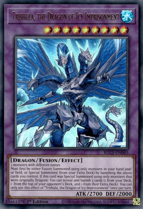 Trishula, the Dragon of Icy Imprisonment [BLC1-EN045] Ultra Rare | Chromatic Games