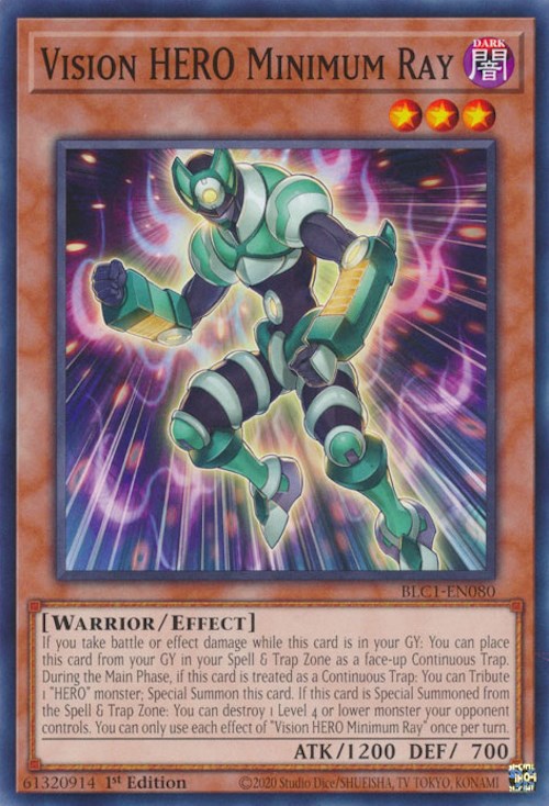 Vision HERO Minimum Ray [BLC1-EN080] Common | Chromatic Games