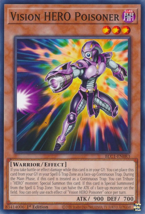 Vision HERO Poisoner [BLC1-EN083] Common | Chromatic Games