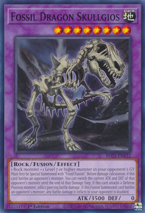 Fossil Dragon Skullgios [BLC1-EN132] Common | Chromatic Games