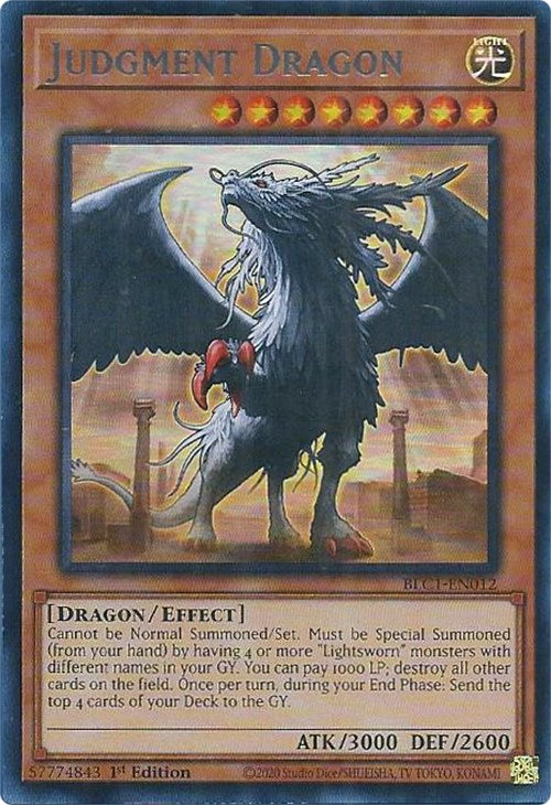 Judgment Dragon (Silver) [BLC1-EN012] Ultra Rare | Chromatic Games