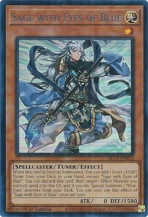 Sage with Eyes of Blue (Silver) [BLC1-EN014] Ultra Rare | Chromatic Games