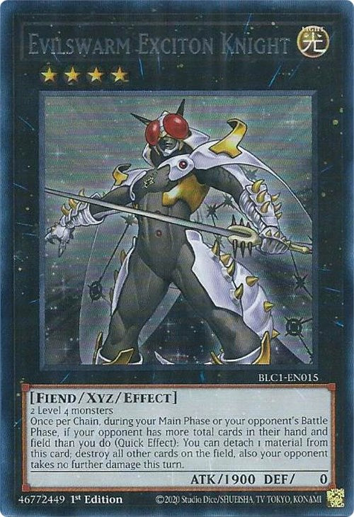 Evilswarm Exciton Knight (Silver) [BLC1-EN015] Ultra Rare | Chromatic Games