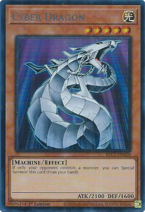 Cyber Dragon (Silver) [BLC1-EN020] Ultra Rare | Chromatic Games