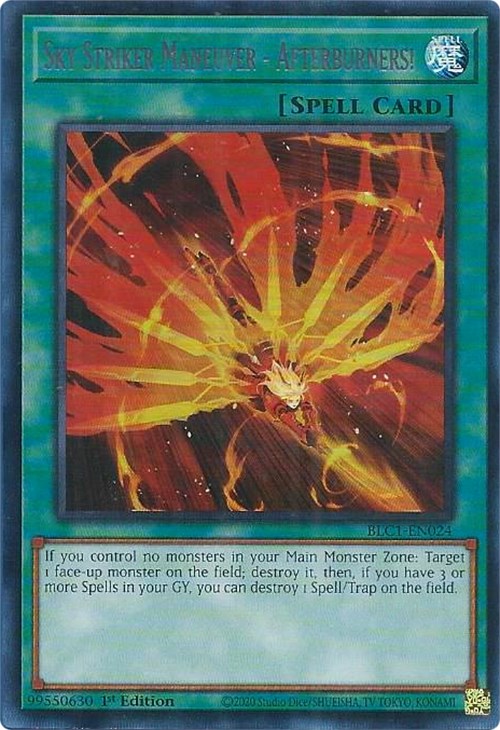 Sky Striker Maneuver - Afterburners! (Silver) [BLC1-EN024] Ultra Rare | Chromatic Games