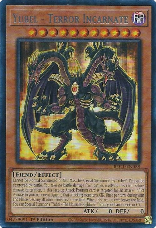 Yubel - Terror Incarnate (Silver) [BLC1-EN028] Ultra Rare | Chromatic Games