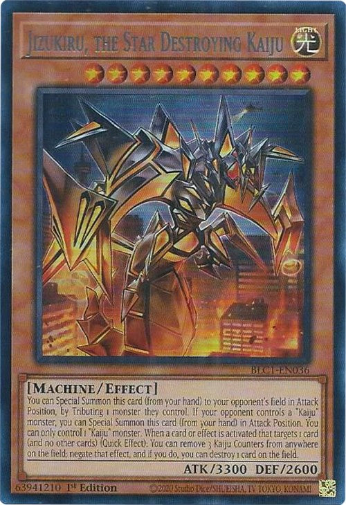 Jizukiru, the Star Destroying Kaiju (Silver) [BLC1-EN036] Ultra Rare | Chromatic Games