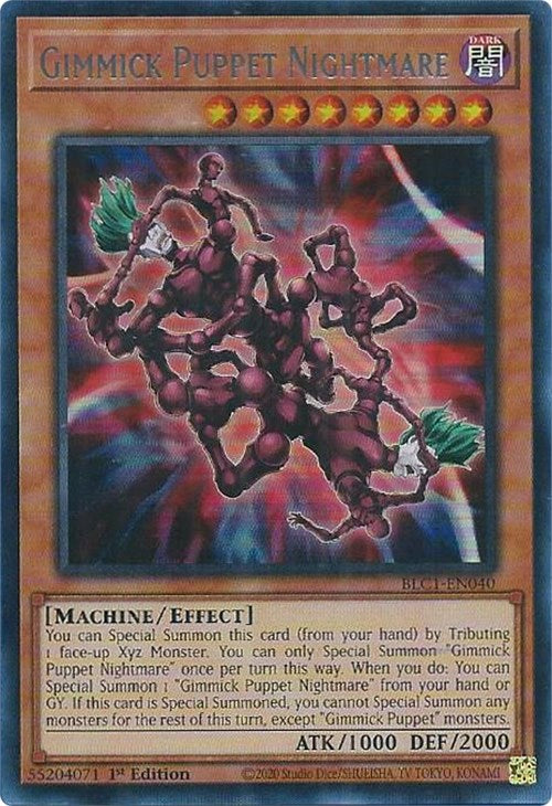 Gimmick Puppet Nightmare (Silver) [BLC1-EN040] Ultra Rare | Chromatic Games