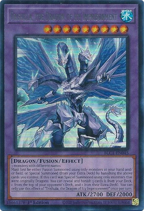 Trishula, the Dragon of Icy Imprisonment (Silver) [BLC1-EN045] Ultra Rare | Chromatic Games