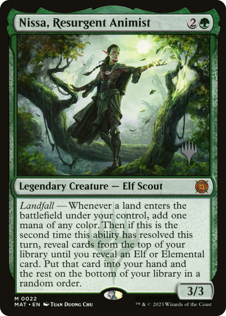 Nissa, Resurgent Animist (Promo Pack) [Murders at Karlov Manor Promos] | Chromatic Games