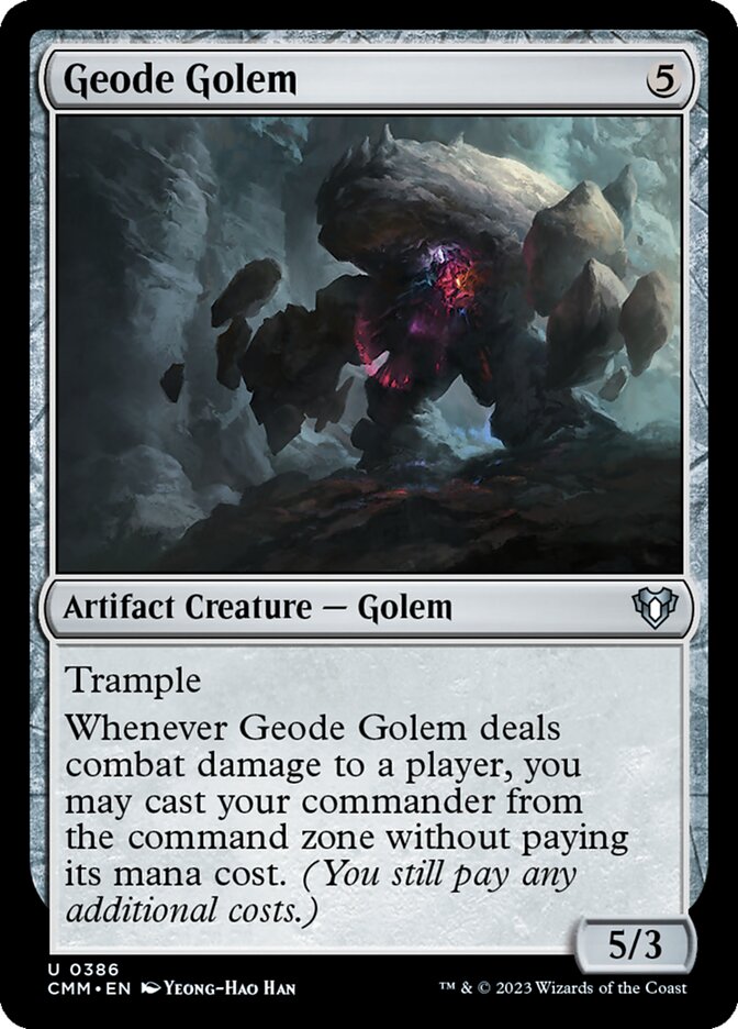 Geode Golem 386/451 (Commander Masters)  - Foil | Chromatic Games