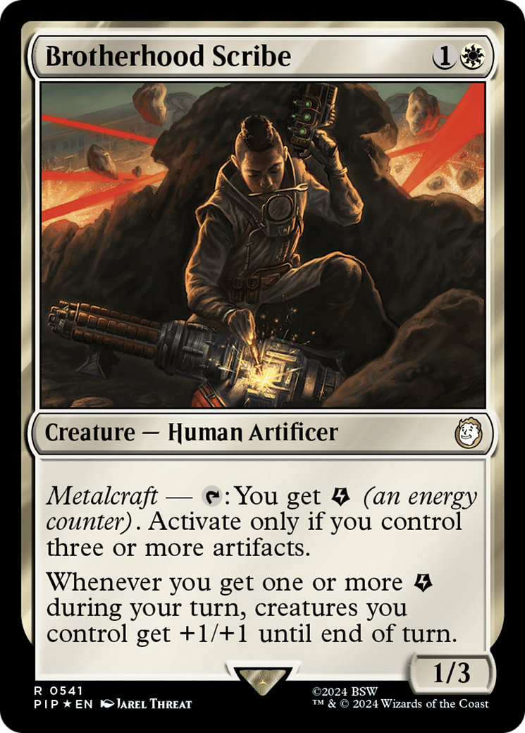 Brotherhood Scribe (Surge Foil) [Fallout] | Chromatic Games