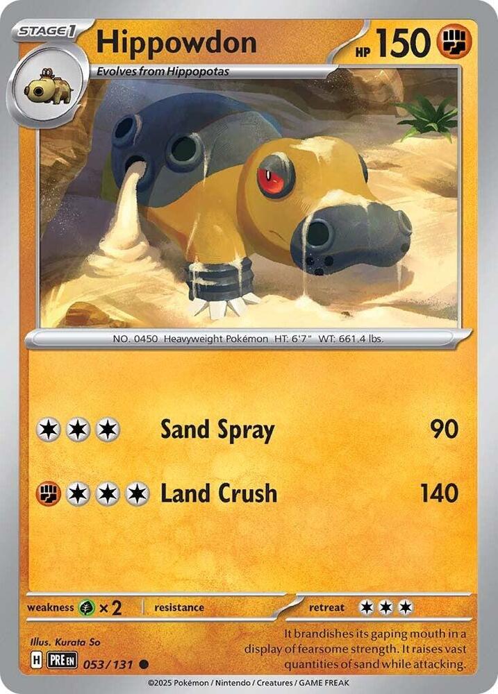 Hippowdon (053/131) [Scarlet & Violet: Prismatic Evolutions] | Chromatic Games