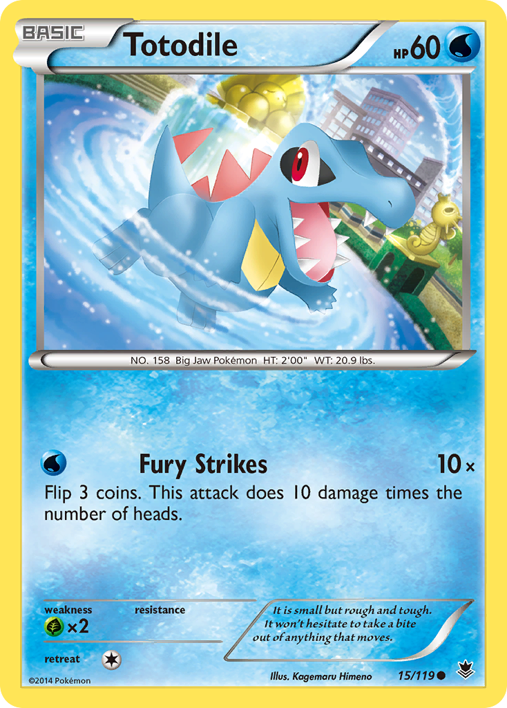 Totodile (15/119) [XY: Phantom Forces] | Chromatic Games