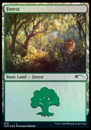 Forest (Cats) (576) [Secret Lair Drop Promos] | Chromatic Games