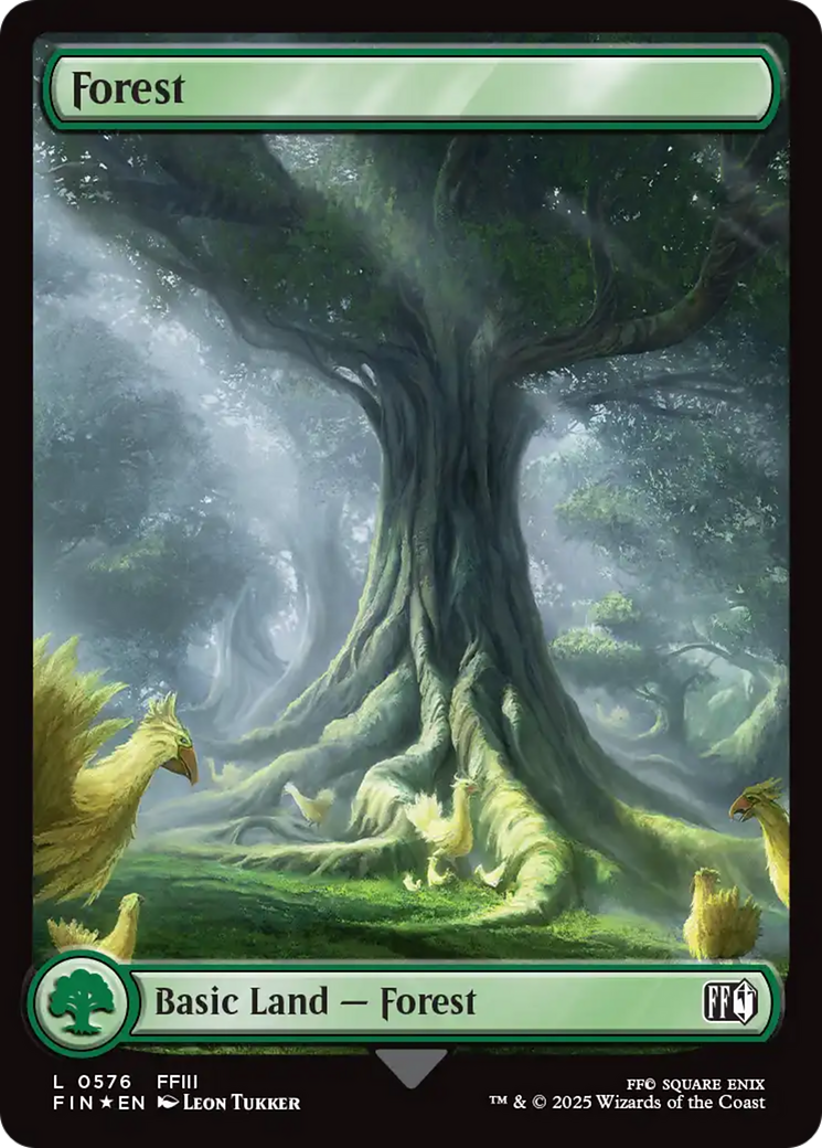 Forest (0576) (Surge Foil) [FINAL FANTASY] | Chromatic Games