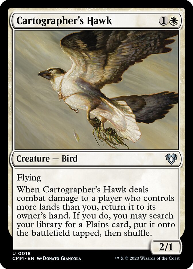 Cartographer's Hawk 18/451 (Commander Masters)  | Chromatic Games