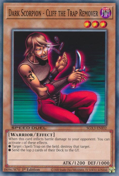 Dark Scorpion - Cliff the Trap Remover [SGX3-ENI02] Common | Chromatic Games