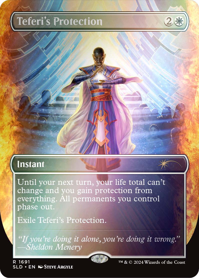 Teferi's Protection (1691) (Rainbow Foil) [Secret Lair Drop Series] | Chromatic Games