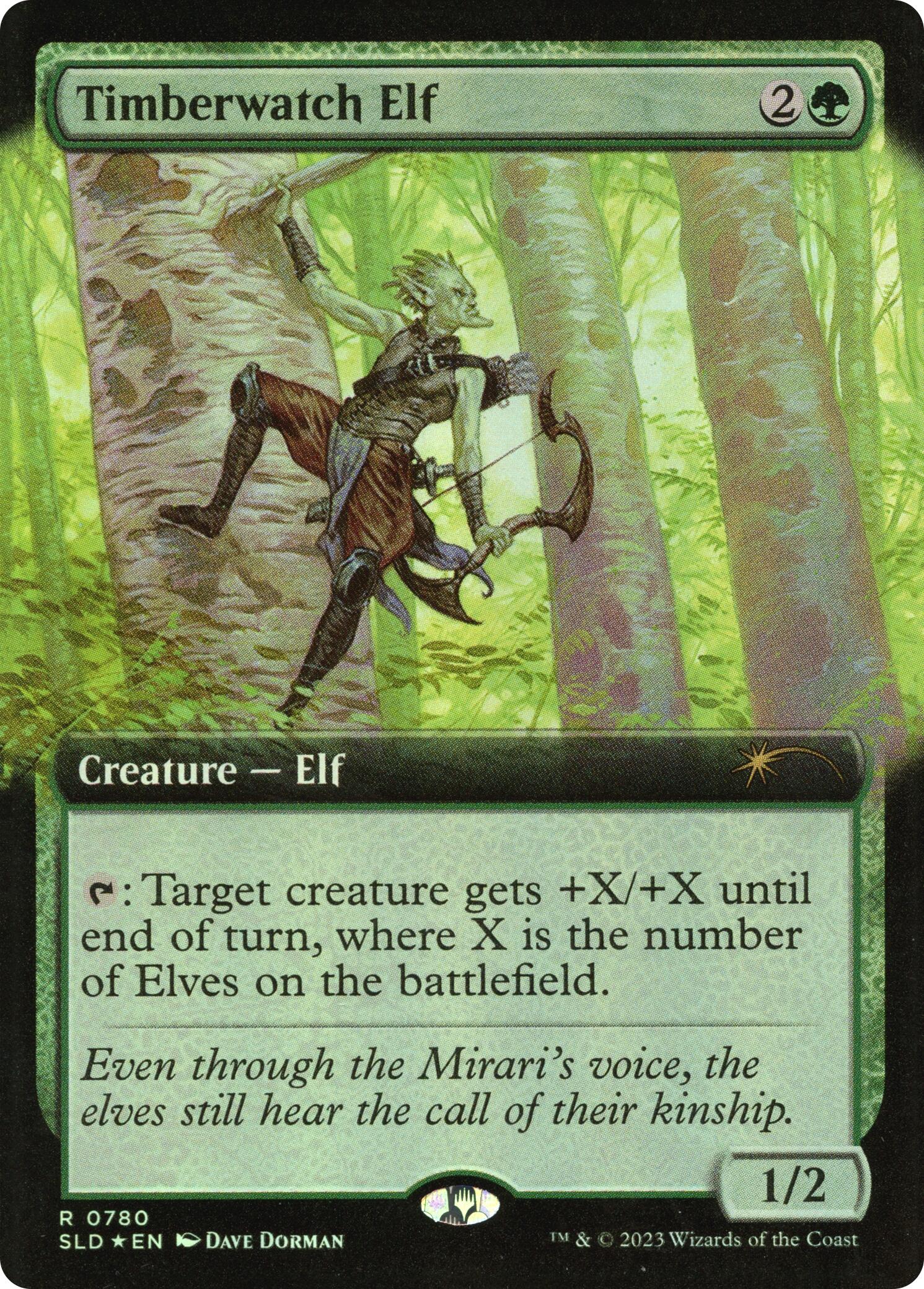Timberwatch Elf (Extended Art) [Secret Lair Drop Series] | Chromatic Games