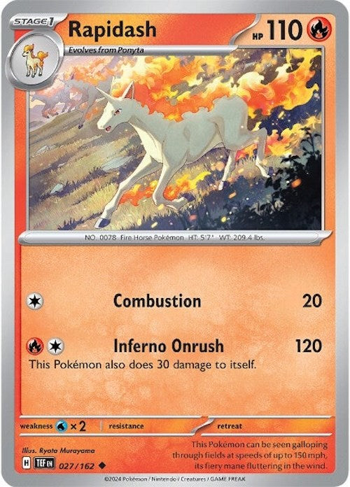 Rapidash (027/162) [Scarlet & Violet: Temporal Forces] | Chromatic Games