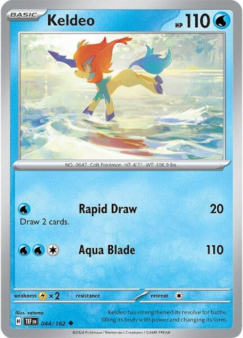 Keldeo (044/162) [Scarlet & Violet: Temporal Forces] | Chromatic Games