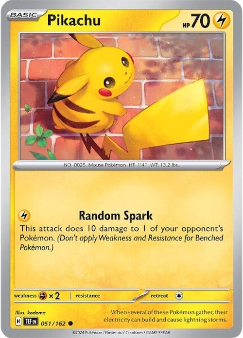 Pikachu (051/162) [Scarlet & Violet: Temporal Forces] | Chromatic Games