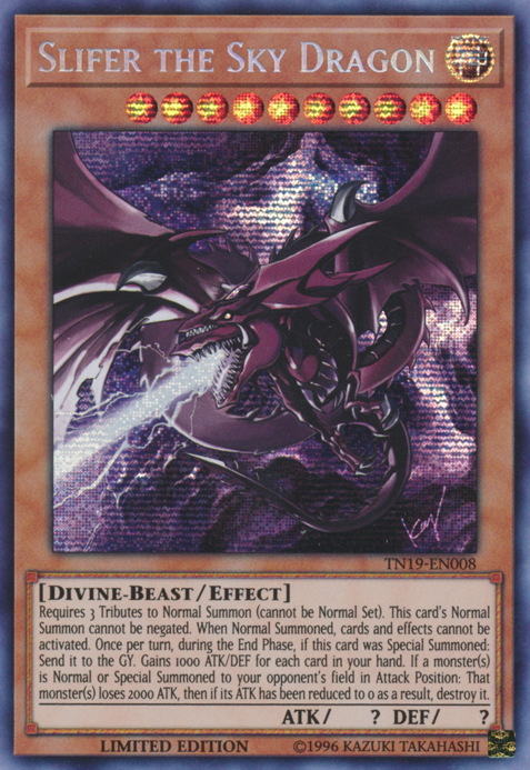 Slifer the Sky Dragon [TN19-EN008] Prismatic Secret Rare | Chromatic Games