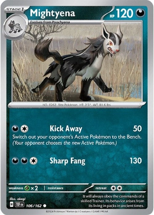 Mightyena (106/162) [Scarlet & Violet: Temporal Forces] | Chromatic Games