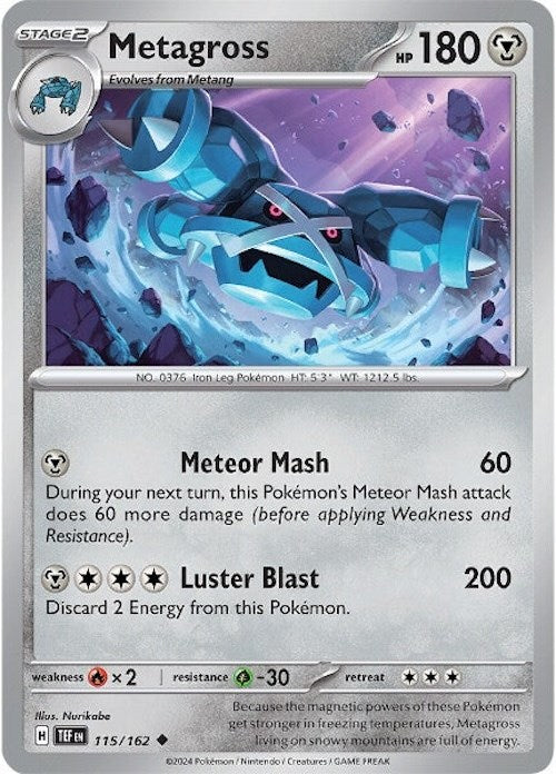 Metagross (115/162) [Scarlet & Violet: Temporal Forces] | Chromatic Games