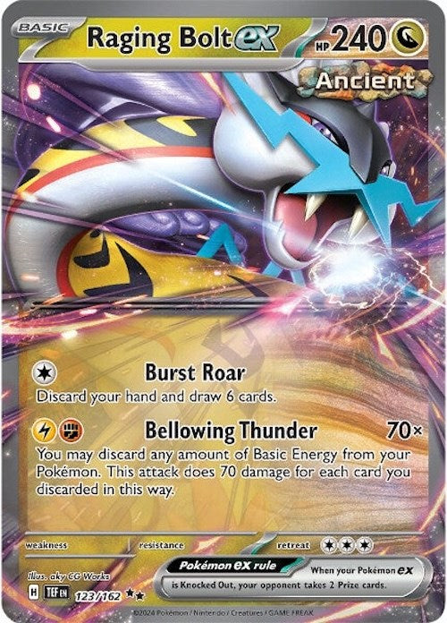 Raging Bolt ex (123/162) [Scarlet & Violet: Temporal Forces] | Chromatic Games