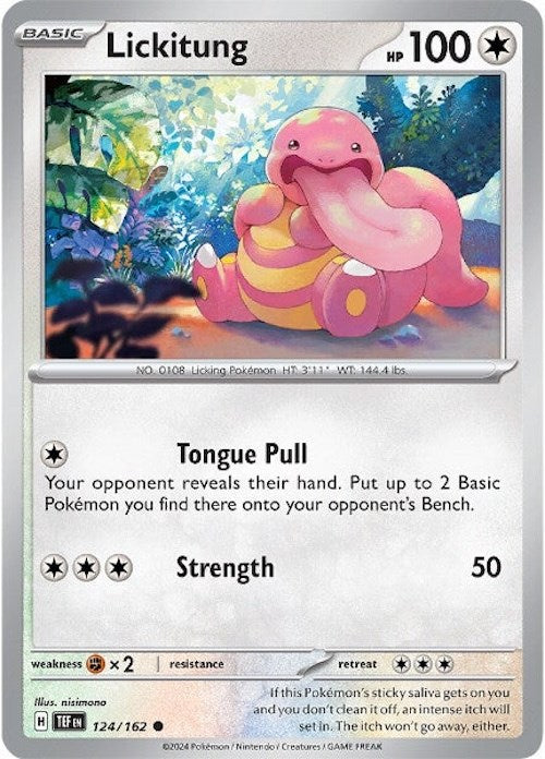 Lickitung (124/162) [Scarlet & Violet: Temporal Forces] | Chromatic Games