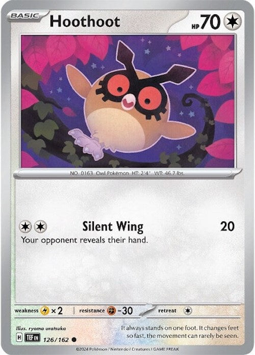 Hoothoot (126/162) [Scarlet & Violet: Temporal Forces] | Chromatic Games