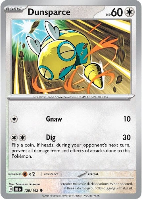 Dunsparce (128/162) [Scarlet & Violet: Temporal Forces] | Chromatic Games