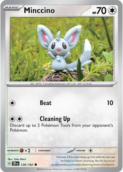 Minccino (136/162) [Scarlet & Violet: Temporal Forces] | Chromatic Games