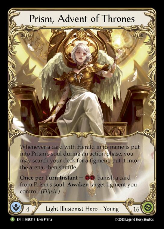 Prism, Advent of Thrones [HER111] (Promo)  Rainbow Foil | Chromatic Games