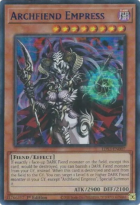 Archfiend Empress (Blue) [LDS3-EN007] Ultra Rare | Chromatic Games