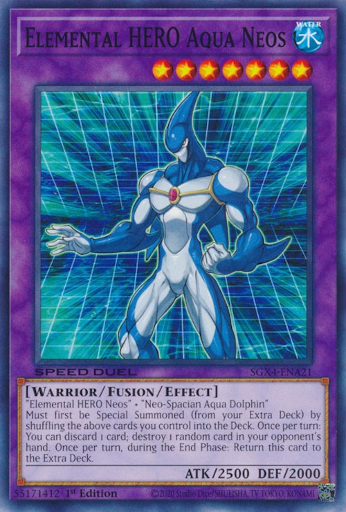Elemental HERO Aqua Neos [SGX4-ENA21] Common | Chromatic Games