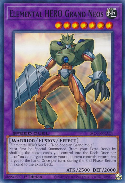Elemental HERO Grand Neos [SGX4-ENA24] Common | Chromatic Games