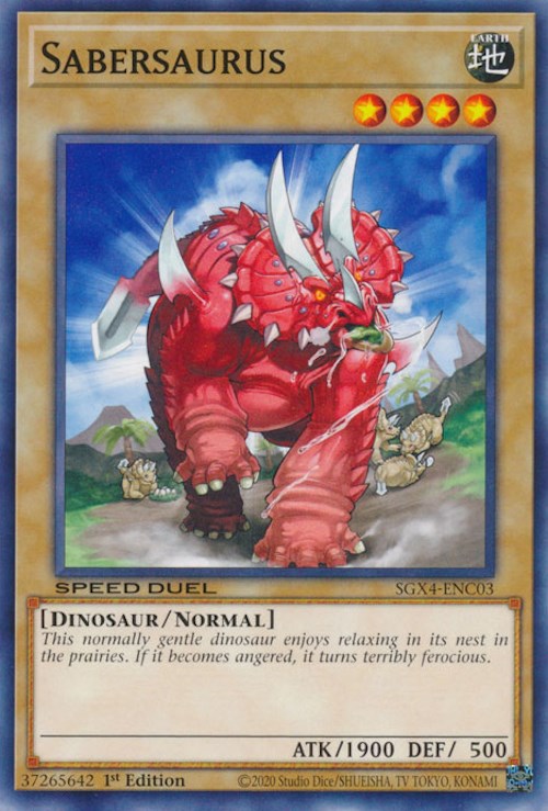 Sabersaurus [SGX4-ENC03] Common | Chromatic Games