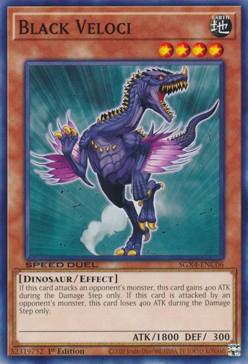 Black Veloci [SGX4-ENC06] Common | Chromatic Games