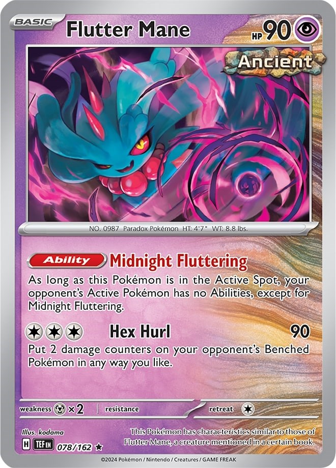 Flutter Mane (078/162) (Theme Deck Exclusive) [Scarlet & Violet: Temporal Forces] | Chromatic Games