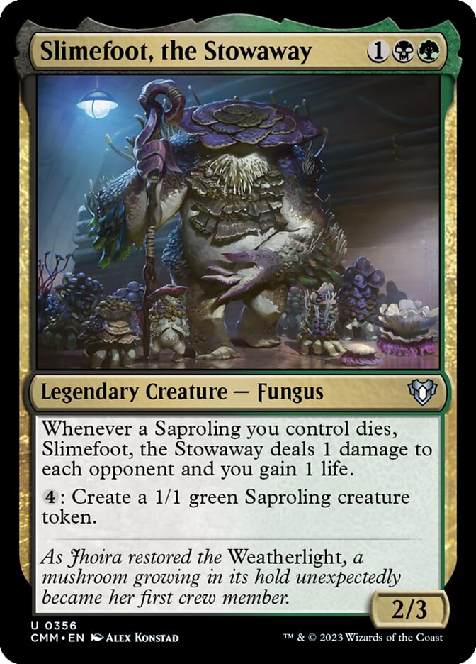 Slimefoot, the Stowaway 356/451 (Commander Masters)  - Foil | Chromatic Games
