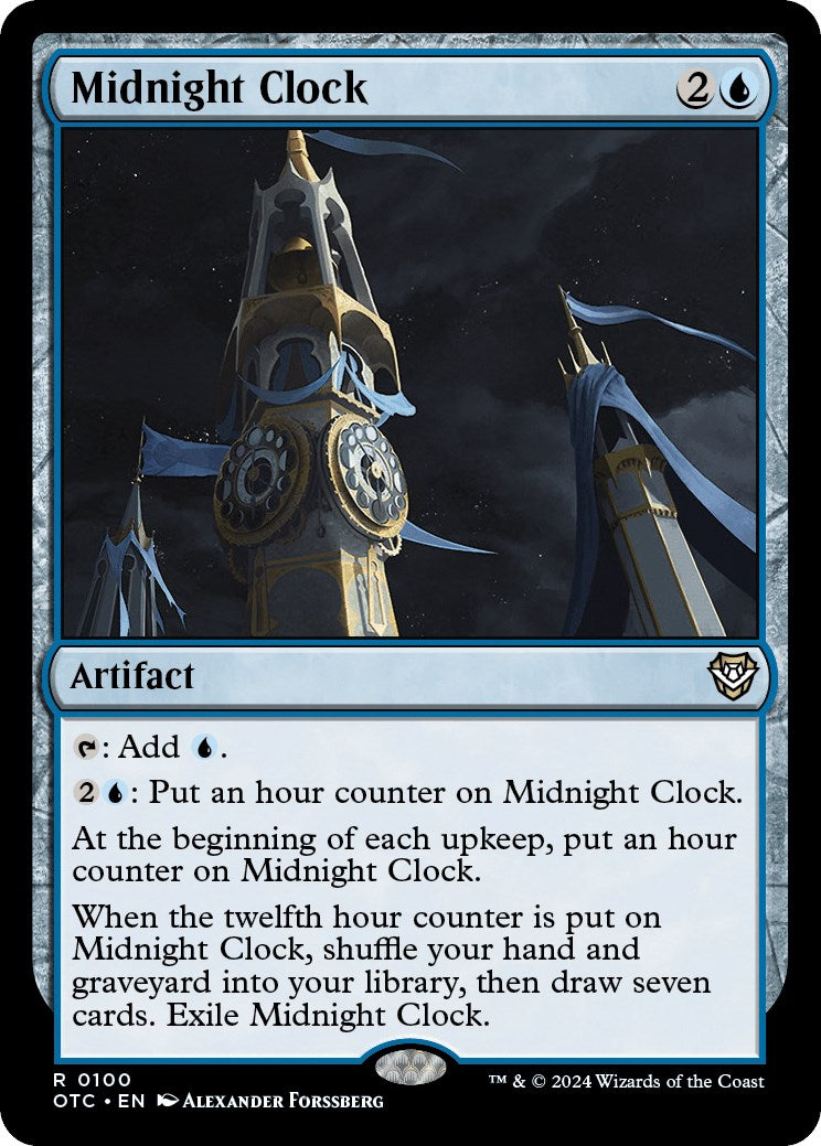 Midnight Clock [Outlaws of Thunder Junction Commander] | Chromatic Games